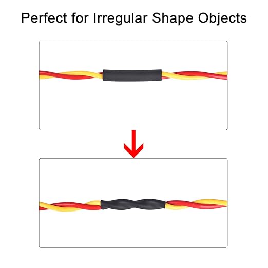 XHF 3/16 Inch(4.8mm) 82 Ft XHF 3:1 Waterproof Heat Shrink Tubing Roll Marine Grade Adhesive Lined Heat Shrink Tube, Insulation Sealing Oil-Proof Wear-Resistant Black