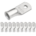 SELTERM 10pcs 1 AWG-#10 Stud Tinned Copper Wire Lugs, Heavy Duty Battery Cable Ends,1 Gauge Ring Terminals, UL Battery Lugs Marine Grade Copper Eyelets Electrical Battery Terminal Connectors