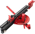 Precision Miter Gauge for Maximum Stock Support and a Repetitive Cut Flip Stop