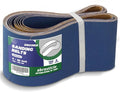 4" x 36" Zirconia Sanding Belts for Metal - 4 x 36 Inch Zirconia Metal Grinding Sand Paper, 8 PCS 120 Grits, Perfect for Knife Blade Sharpening, Metal Polishing, Derusting, Woodworking