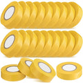 Treela 20 Rolls Electrical Tape 3/4 Inch Waterproof Vinyl Electrical Insulating Tape Flame Retardant Indoor Outdoor High Temperature Resistance Accessory for Wire and Cable(Yellow,66 ft)
