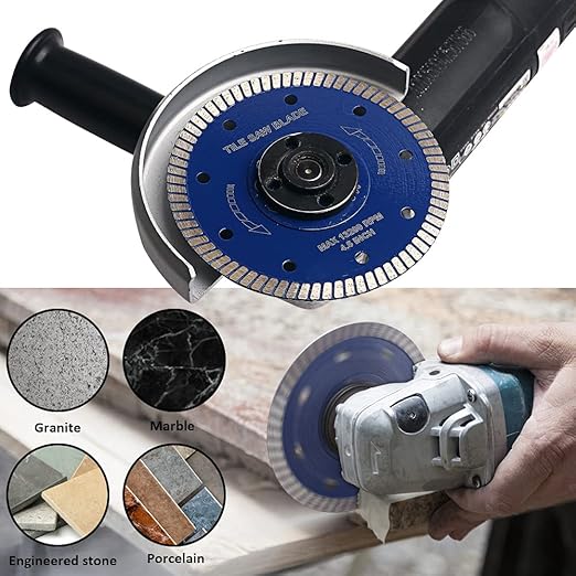 5pc/Lot 4.5 inch Tile Diamond Blade Super Thin Diamond Turbo Saw Blade Porcelain Tile Blade for Granite Marble Ceramic Tile Cutting