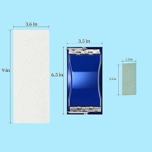 Dry Sandpaper Set,45 Sheets of 120 to 1000 Grit Sandpaper with Sanding Block Sander for Wood Furniture Finishing Metal Automotive Sanding Polishing