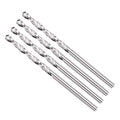 Drill Bit, 2.5mm Cutting Diameter, 4241 HSS 118° Cutting Angle Uncoated Bright Versatile Jobber Bits - (Applications: for Drilling Plastic Wood Soft Metal), 4-Pieces