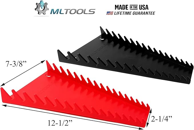 16-Tool Standard Wrench Organizer (Red x 1)
