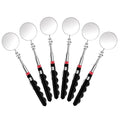 Telescoping Inspection Mirror 6 Pcs Retractable Mirror 28.3 Inch Mechanical Mirrors Long Handle Under Vehicle Detection Mirrors for Car Repair Tool Visual Reflector Contractor Mechanics