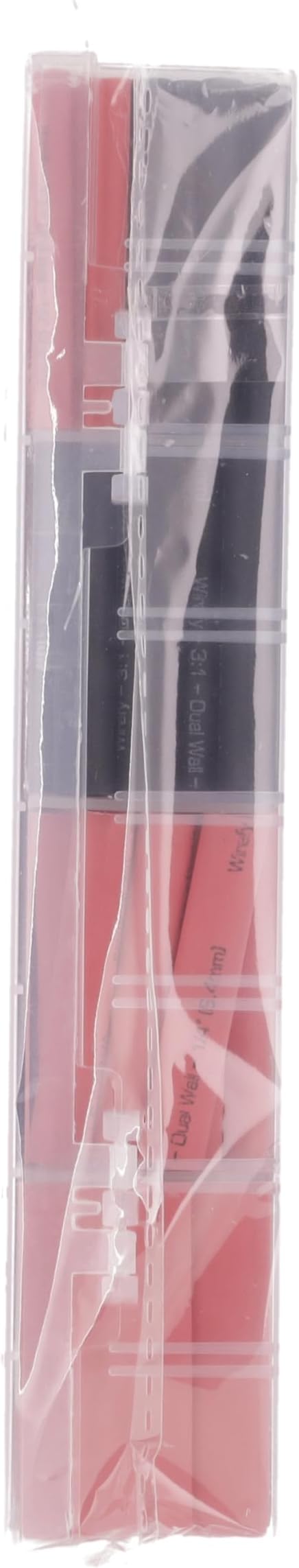 Wirefy Heat Shrink Tubing Kit – Wire Heat-Shrink Tubing Adhesive Lined – Waterproof Heatshrink Tubing with Adhesive – Black and Red Large Shrink Tubing – UL Listed – 200PCS
