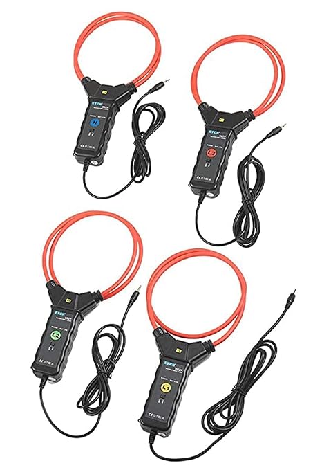 ETCR5000 3 Phase Power Quality Analyzer Three Phase Multi-Functional Power Quality Logger with ETCR300F Ф300mm Flexible Coil Current Clamp Sensor Range 10A-6000A