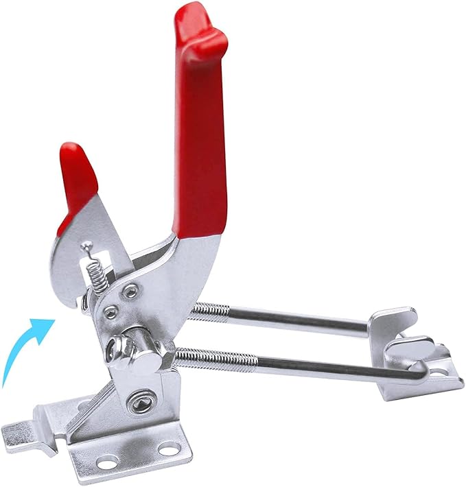 SKYCK 6-Pack 2000lbs Capacity Heavy Duty Toggle Clamp - Adjustable U Bolt Self-Lock Latch for Tire Carrier, 90 Degree Lock for Cam Sliding Door, Lt-431