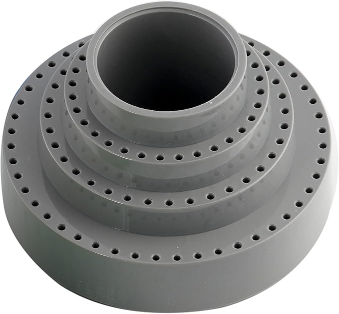DZQ Rotating Bur Holder 116 Holes,Rotary Tool Holder 1/8" Diameter,Mandrel Drill Holder 360 Degree Rotating,for Drill Home and Garage Tool Accessories(Gray)