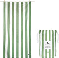 Dock & Bay Beach Towel - Quick Dry, Sand Free - Compact, Lightweight - 100% Recycled - Includes Bag - Cabana - Cayman Khaki - Extra Large (200x90cm, 78x35)