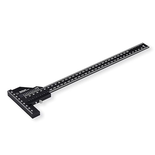 Scriber Gauge – Precision Marking Tool, Measuring Ruler, Layout Square, Thickness Gauge, CNC Aluminum Woodworking Tool for Joinery, Framing, Cabinet, DIY Projects (Old, 300mm)