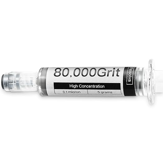 Diamond Polishing Compound Lapping Compound 80,000 Grit 0.1 Microns with 30% Concentration of Diamond Powders Diamond Stropping Paste for Glass Marble Metal Resin Rock Jewelry Watch etc.