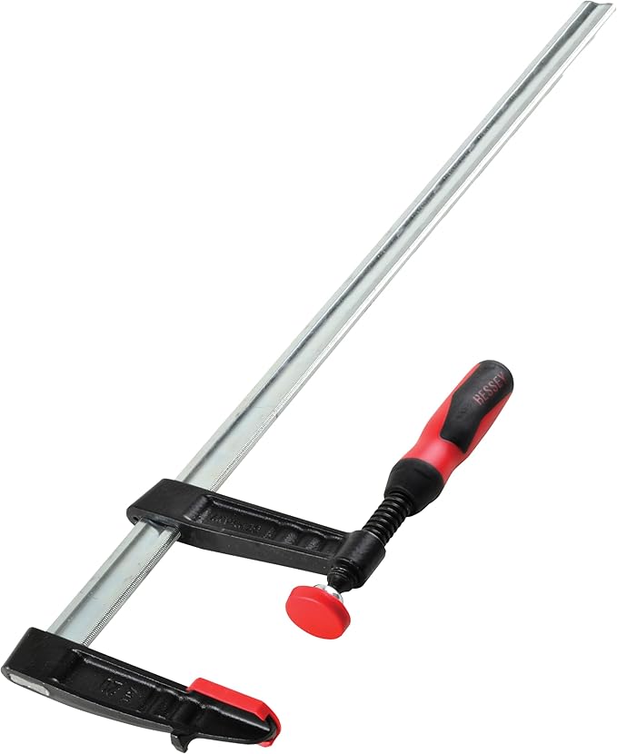 BESSEY TG4.524+2K Clamp, woodworking, F-style, 2K handle, replaceable pads, 4.5 In. x 24 In., 1000 lb
