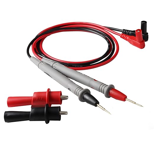 Digital Multimeter Test Leads, 2PCS Crocodile Clips, Professional Probe Kit with Banana Plugs