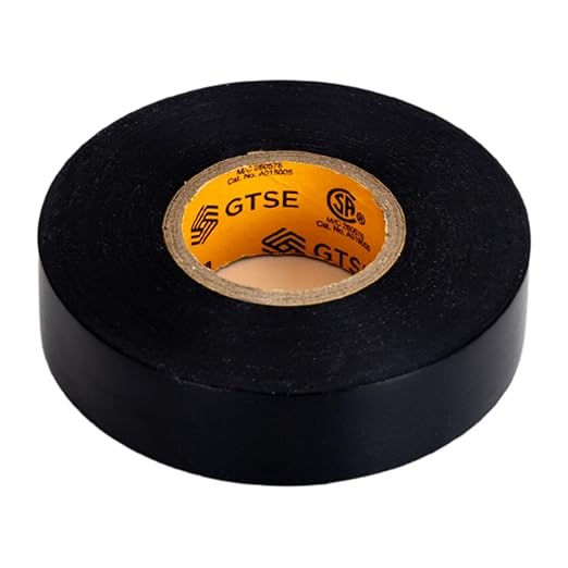 GTSE Black Electrical Tape, 240 Rolls Bulk Box – Waterproof, Industrial Grade Vinyl, 3/4 in x 66ft– Strong Self-Adhesive PVC Electric Tape for Wire Insulation, 7 Mil, 600V – UL/CSA Listed