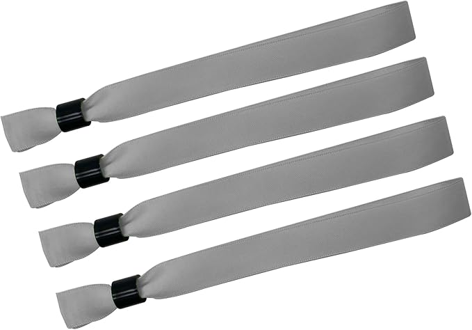 100 Pack Wrist Bands|Gray Wristbands for Events|Wristbands for Concerts Festival Admission Party|13.78” x 0.59”