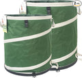 16 Gallon and 24 Gallon Collapsible Trash Can Solid Bottom for Pop-Up Trash Can,Recycling Bin,RV Camping Waste Bin,Laundry Hamper,Yard Waste Bag,Garden Debris Bag,Lawn Grass,Yard Weeds Bags,Leaf Bags