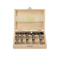 Forstner Bit Set for Woodworking 5PCS Wood Drill Bit Set Hole Saw Woodworking Tools Carbon Steel Forstner Bits for Hard Wood Plastic Plywood MDF