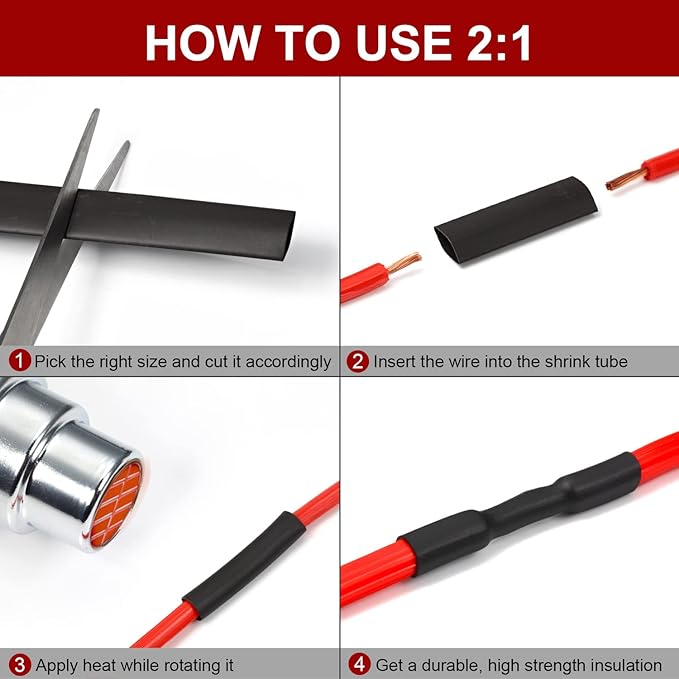 Chanzon 2:1 Ratio - 80Ft Roll - 3/16" (5mm) Heat Shrink Tubing 2:1(25M Total Length) Yellow Polyolefin Sleeving Wrap Shrinking 2 to 1 1pcs