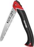 HAUTMEC 9" Pruning Hand saw, Pro Folding Saw of Sharp Stone Serie, SK5 Blade, Precision Hardened Triple-cut Teeth, Deep Gullets for Swift Chip HT0304