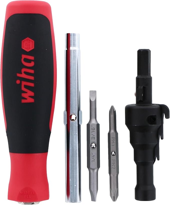 Wiha 77892 SoftFinish Conduit Reamer and 6inOne Multi-Driver Combo