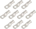10pcs 4 AWG-5/16(M8) Tinned Copper Ring Terminals Battery Lugs, Heavy Duty Wire Lugs, Battery Cable Connectors