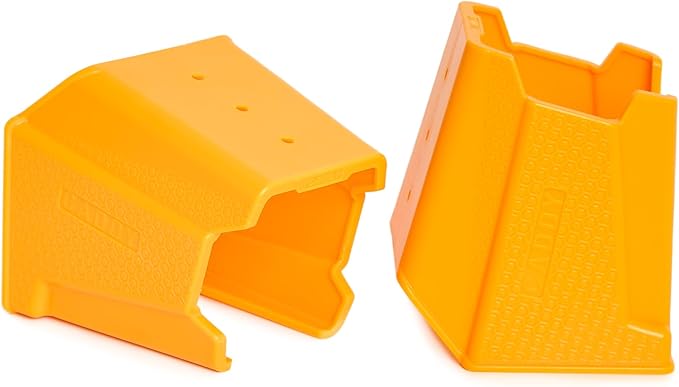 Drill Holder, Power Tool Organizer, Utility Storage Rack | Universal Wall Mount Cordless tools holder fits most drills like Dewalt Drill (2-PACK) (Yellow)
