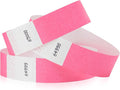 1,200 WristCo Neon Pink Tyvek Wristbands for Events - Tamper-Proof Design & Fluorescent Color Prevent Reuse Premium-Grade Bracelets for Hospital & Medical ID, Party & VIP Identification
