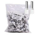 Fidioto 10AWG Wire Ferrules Terminals, 250pcs Red AWG10 Terminal Connector Wire Ferrule kit for Electric, Industrial, Chemical Industry, Power Control System, etc.