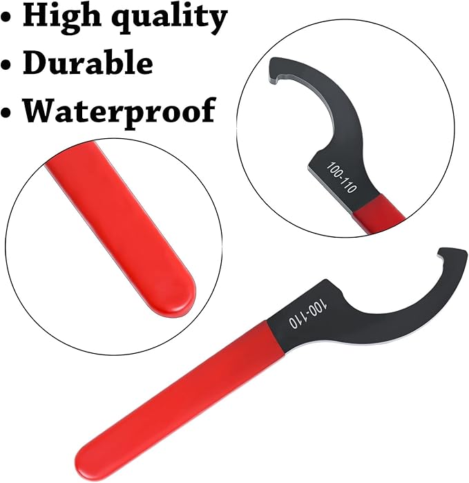 Adjustable Shock Coilover Wrench Set Universal Spanner Wrench for Coil Overs Adjustments/Suspension Systemand Weight Balance, Spanners Hook Wrenches Tools 9 PCS