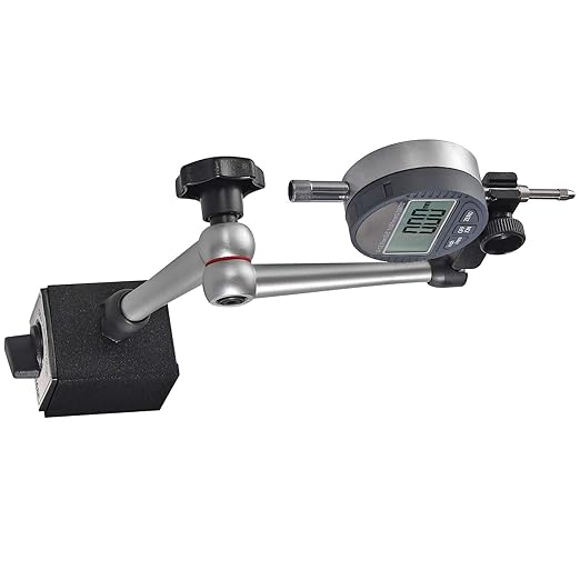 AUTOUTLET Magnetic Base Flexible Indicator Magnetic Base Holder Stand 14 Inch Adjustable Dial Indicator Magnetic Base with Max Pull 176Lbs (80Kgs) for Digital Dial Indicator Gauge