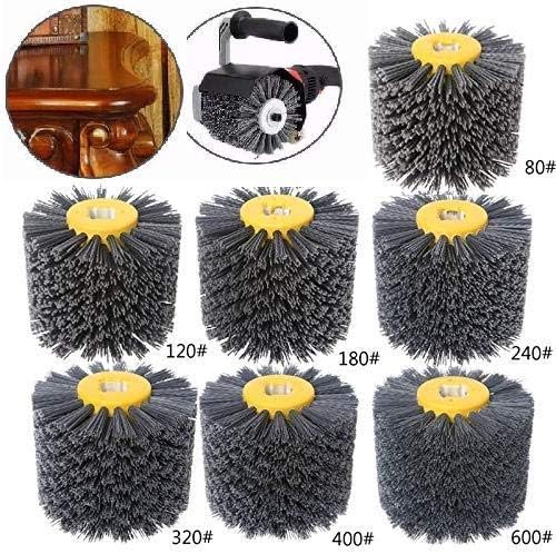 SIGNI Abrasive Nylon Drawing Wheel Drum Burnishing Polishing Brush for wooden furniture floor polishing 120X100mm 320 Grit 1pack