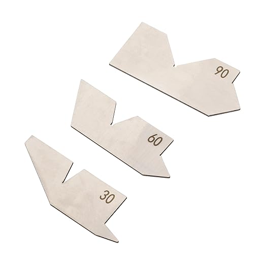 HFS (R) 18 Piece Angle Gauge Set with Pouch - Premium Stainless Steel