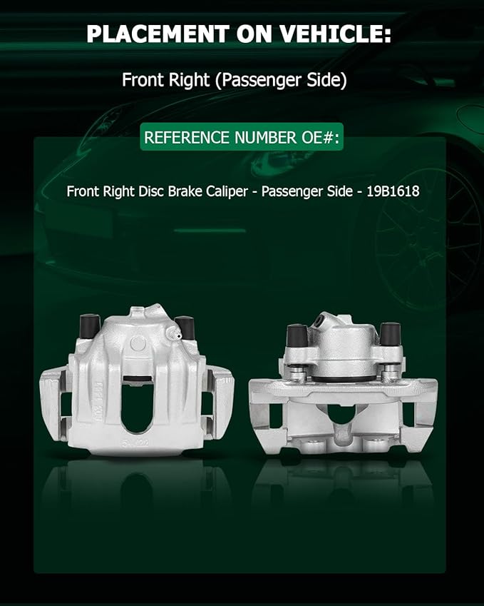 SCITOO Front Right Brake Caliper With Bracket 19B1618 Compatible For BMW 3i/325Ci, For BMW 325i 01-05 For BMW 325xi 01-05 For BMW 328Ci 00 For BMW 328i 99-00 For BMW Z3 01-02 For BMW Z4 03-07