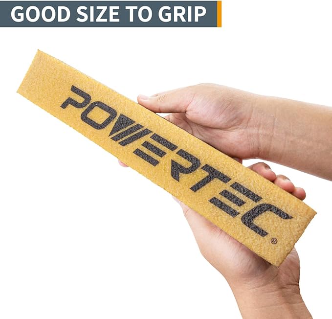 POWERTEC Abrasive Cleaning Sticks 12" and 8-1/2" Set for Sanding Belts & Discs | Natural Rubber Eraser - Woodworking Shop Tools for Sanding Perfection (72209)
