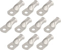 10pcs 4/0 AWG-3/8(M10) Tinned Copper Ring Terminals Battery Lugs, Heavy Duty Wire Lugs, Battery Cable Connectors
