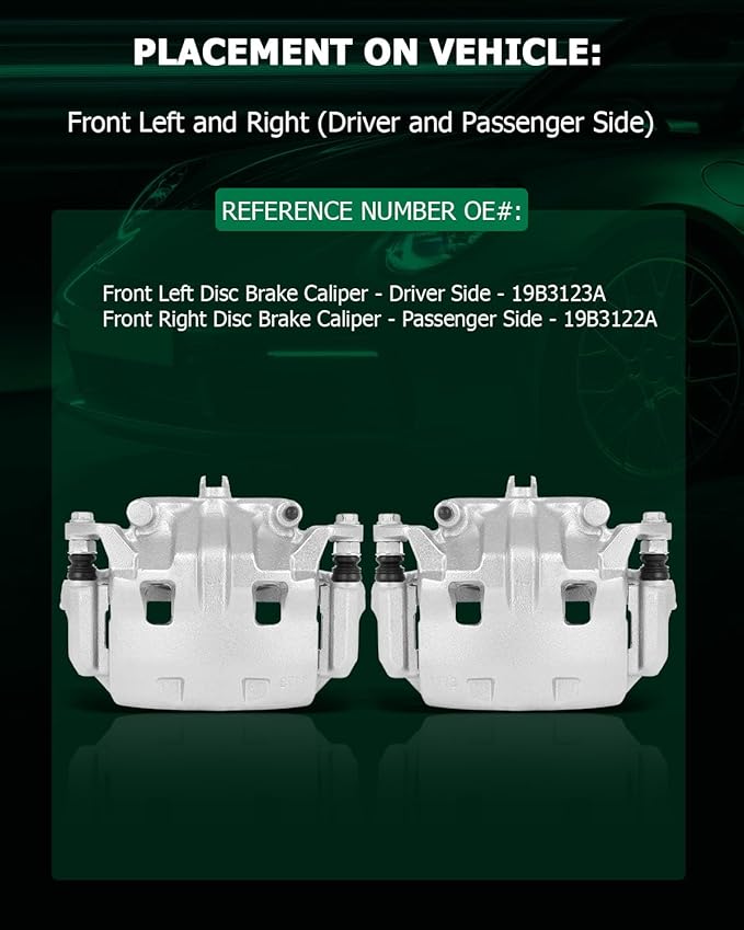 SCITOO 19B3123A 19B3122A Front Left & Right Disc Brake Calipers Assembly w/Bracket For Nissan For Frontier/For Pathfinder/For Xterra,For Suzuki For Equator