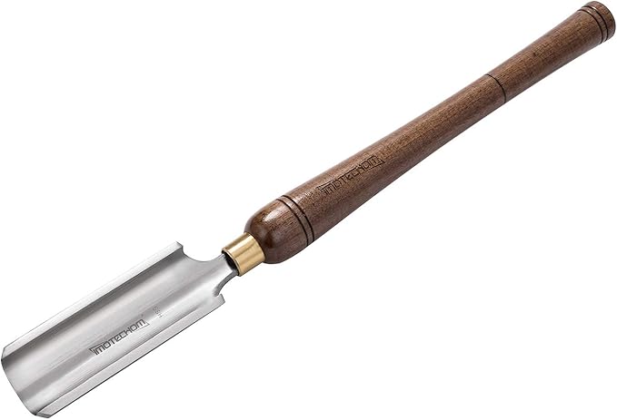 2-Inches HSS Roughing Gouge Lathe Chisel Wood Turning Tools with Round Plastic Box and Hanging Bag
