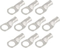 10pcs 4 AWG-1/2(M12) Tinned Copper Ring Terminals Battery Lugs, Heavy Duty Wire Lugs, Battery Cable Connectors