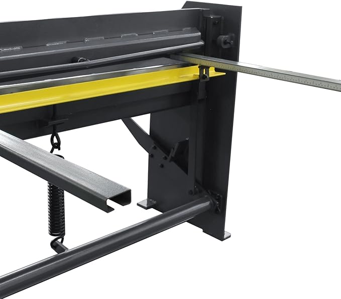 KAKA INDUSTRIAL Stomp Sheet Metal Shearing Machine, 51 inch 16 Gauge Mild Steel Steel-Welded Industrial Stomp Shear Spring Clamp and Back Gauge Q01-5216B