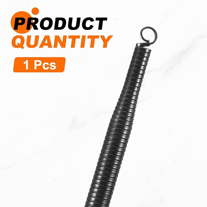 HARFINGTON PVC Spring Tube Bender 13mm OD 380mm Long C Type Conduit Pipe Bender Bending Spring for Pipe Bending Devices in Home Hydropower, Black