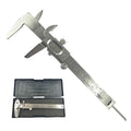 Quality Non Digital Vernier Caliper- Professional Metric -Imperial Measuring System Tools for Inside, Outside, Depth & Step Measurements (Stainless Steel Body)