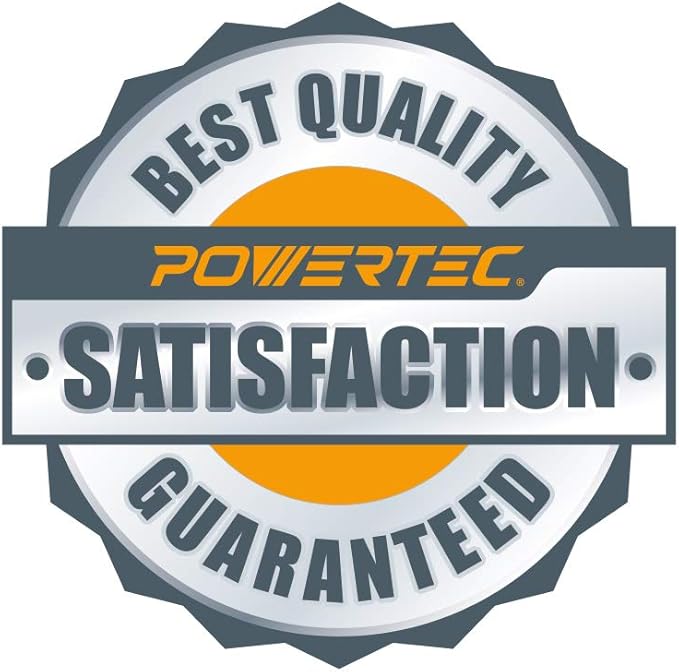 POWERTEC Bench Grinder Wheel 8 Inch 80 Grit, Aluminum Oxide Grinding Wheel for Bench Pedestal Grinder, 1" Thick 5/8" Arbor, Sharpening & Shaping Drill Bits, Blade, and Chisel 1PK (15521)