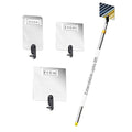 Inspection Mirror Telescoping Pole, Lightweight & Durable, 4 ft - 8 ft Pole, 3 Size Acrylic Mirror