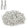 XHF 1000 PCS AWG 20/0.75mm² Wire Ferrules Insulated Copper Crimp Connectors, Crimp Pin Cord End Terminals White