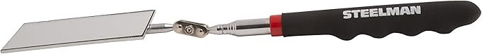 STEELMAN 41817 30-Inch Telescoping 2-Inch x 3.5-Inch Inspection Mirror