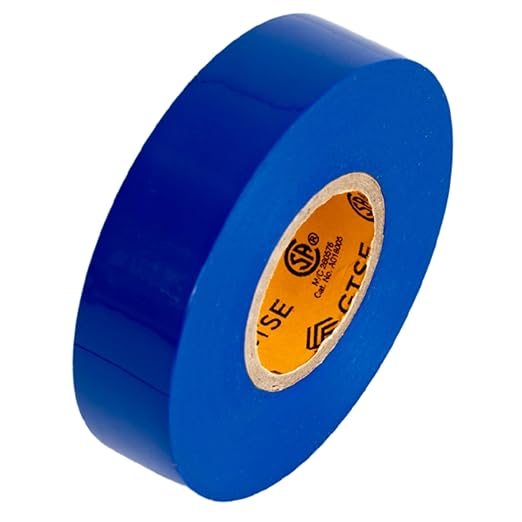 GTSE Blue Electrical Tape, 1 Roll – Waterproof, Industrial Grade Vinyl, 3/4 in x 66ft– Strong Self-Adhesive PVC Electric Tape for Wire Insulation, 7 Mil, 600V – UL/CSA Listed