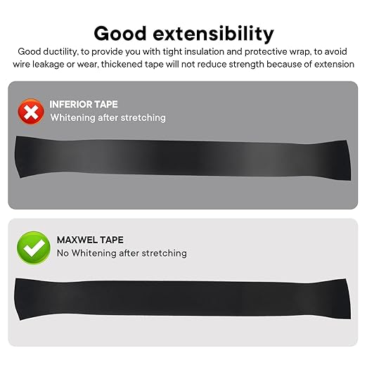 10 Pack Black Electrical Tape，0.70 in x 72ft，Waterproof High Temperature Electric Tape Weatherproof Home Outdoor Multipurpose Insulating Wire Wrapping