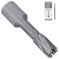 KEENTECH Carbide-Tipped Annular Cutter, 9/16" Diameter x 1-3/8" Depth, 3/4" Weldon Shank (2 Flat), High Speed Cutting TCT Mag Drill Bit with Pilot Pin for Harder Material, Stainless Steel, Cast Iron